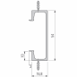 Preview: Verdeckte Griffleiste Typ L 06, E6/EV1, L: 2500 mm